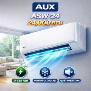 โปรแอร์ AUX ASW-24 24,000 BTU พร้อมติดตั้ง (เย็นเร็ว ห้องใหญ่)